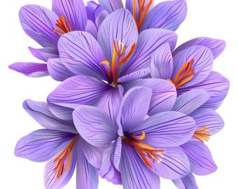 10 Safran Krokus Knollen - Lila Blüten & Kulinarische Gewürzzwiebeln