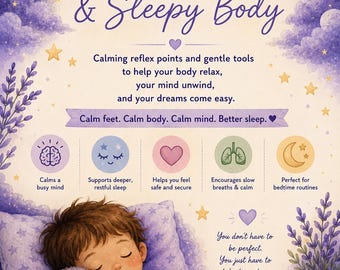 Busy Brain & Sleepy Body™ | Gids voor kalmerende kinderreflexologie voor het slapengaan