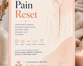 Werkboek resetten chronische pijn | Gids voor zenuwstelselregulatie | Ondersteuning voor pijnverlichting pdf | Toolkit voor reflexologie en ademwerk | Digitale download