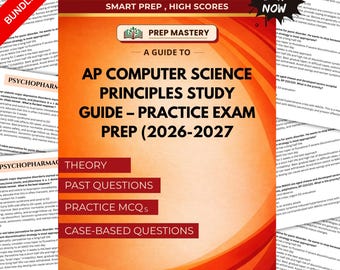 APコンピュータサイエンス原理学習ガイド｜アルゴリズム、データ、プログラミング、主要概念の復習｜試験対策PDF