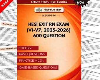 HESI 看護師資格試験対策ガイド PDF | 看護師資格試験練習問題と解答 | NCLEX 復習ノート | デジタルダウンロード