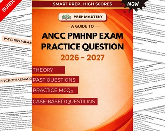 ANCC PMHNP試験練習問題集 2026-2027年度版（PDFダウンロード）