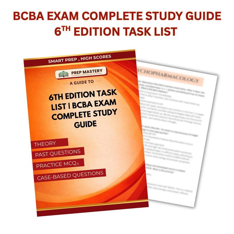 Behavior Analysis Task List Study Guide | BCBA Exam Review Notes Digital PDF Download image 3