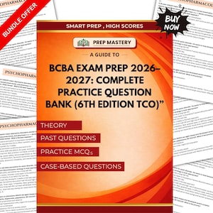 Guía de estudio para BCBA / Apuntes de repaso sobre análisis del comportamiento / Cuaderno de preparación para el examen / Recurso de aprendizaje de ABA / Descarga digital en PDF