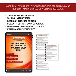 Behavior Analysis Task List Study Guide | BCBA Exam Review Notes Digital PDF Download image 2