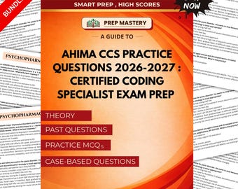 AHIMA CCS 練習問題集 PDF | 医療コーディング認定試験対策 2026 2027 解説付き