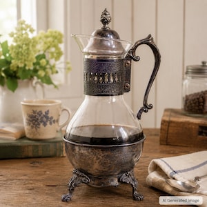 【Sheridan】コーヒーポット 【シルバープレート】 Sheridan Silver Coffee Carafe - Etsy