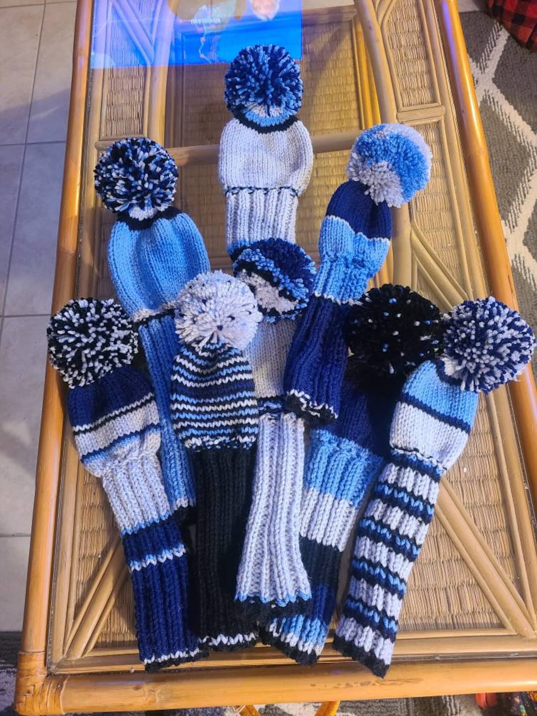 Hand Knit Golf Club Covers Etsy