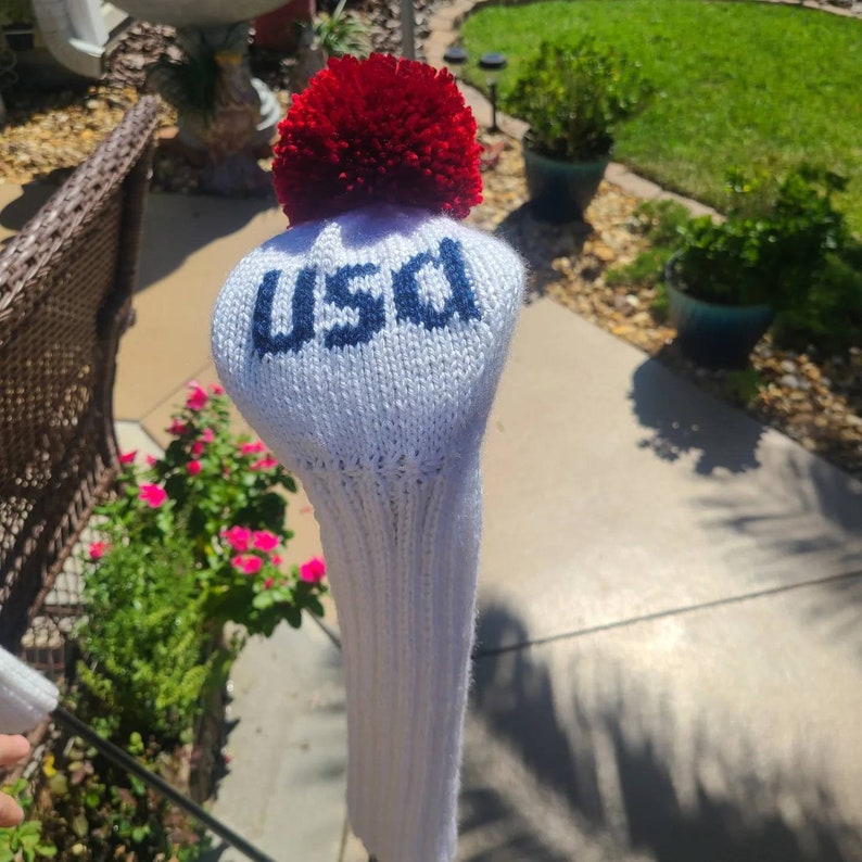 Hand Knit Golf Club Covers Etsy