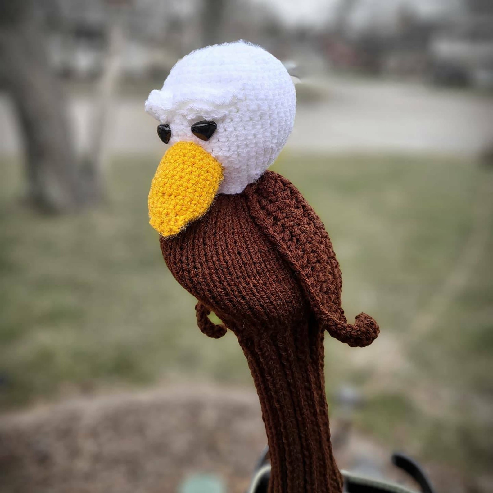 Eagle Golf Club Head Cover Driver Hand Knit Etsy