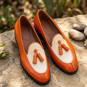 Orange Dress Shoes Men - Etsy