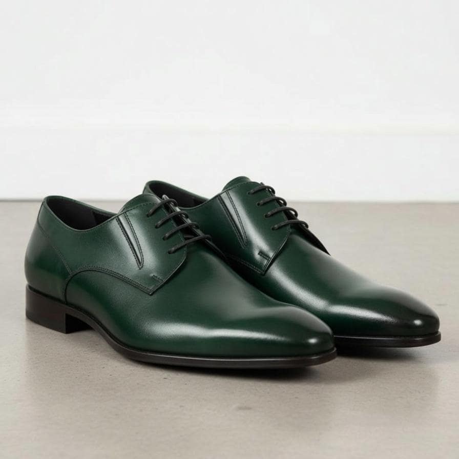 emerald green dress shoes men Green Full Grain Leather Wholecut Oxford Lace Up Shoes for Men – The Royale  Peacock