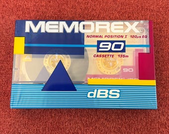 Classic Vintage Memorex dBS 90 Minute Cassette - New Old Stock