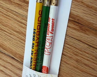 Vintage Ad Pencil Set: Farming | Unsharpened | Midwest | Agricultural Advertising | Mid-Century | Graphite Confidential
