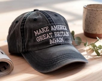 Embroidered Baseball Hat – Make America Britain Again Cap
