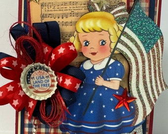 Star Spangled Banner~~~ Awesome Patriotic ~~~ Decoration or Card~~~