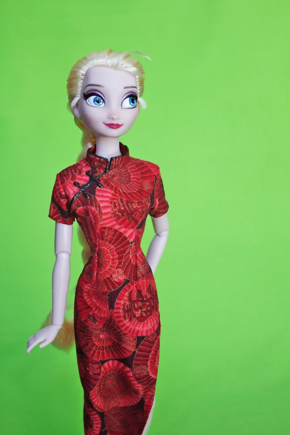 Doll Clothes For 11.5/" Cheongsam Chinese Traditional Dress Qipao Evening Dress