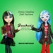 Leather Jacket, trench coat sewing clothes pattern for Petite Slimline Fashion girls: High, Ever After, Monster, Dal, obitsu, Super Hero 