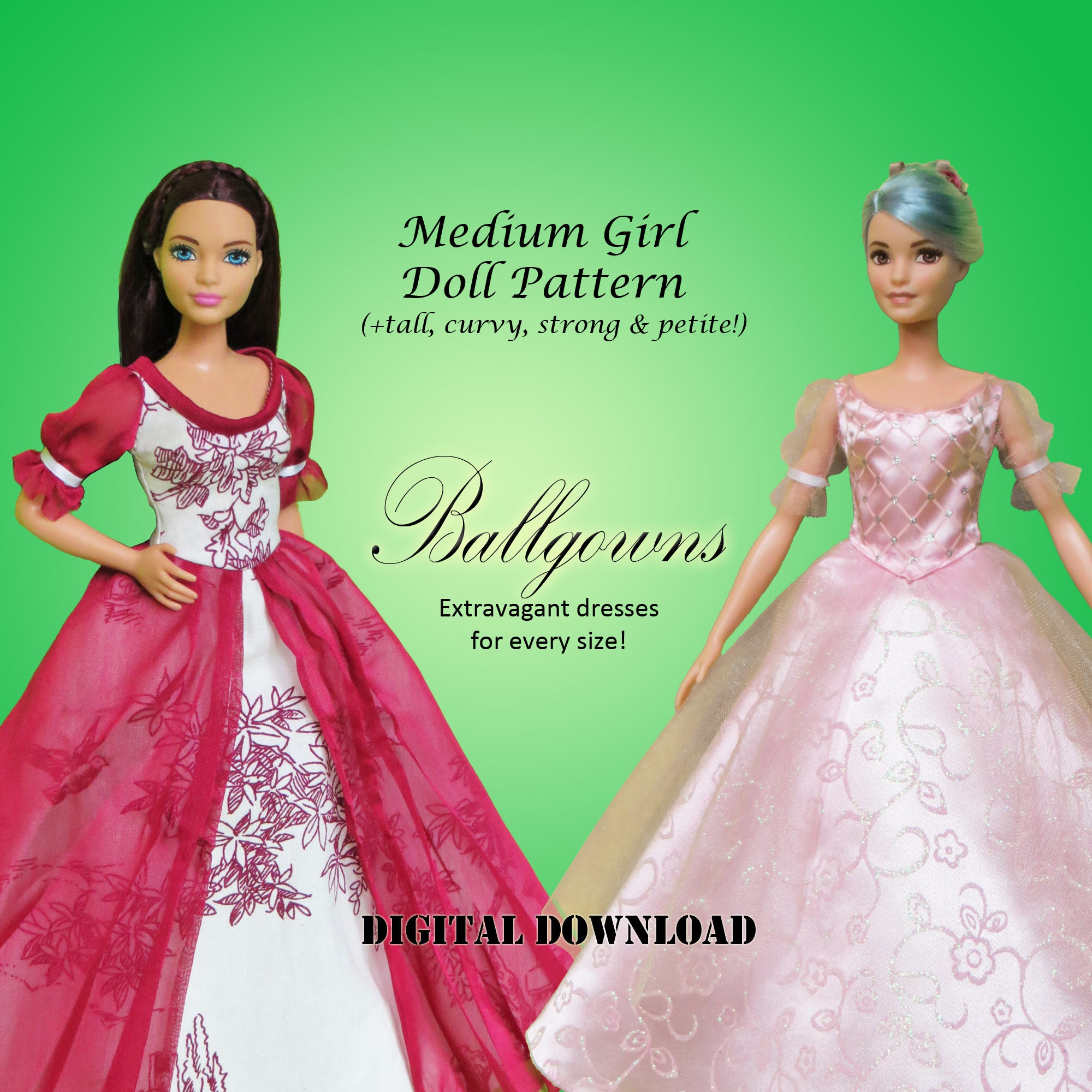 PDF Copy Simplicity 4510 Pattern Clothes for Barbie Doll - DailyDoll Shop