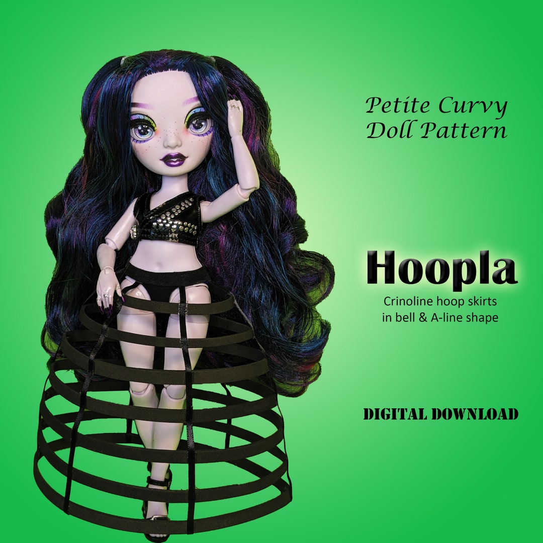 Hoop Skirt Downloadable PDF Sewing Pattern for Petite Curvy Fashion