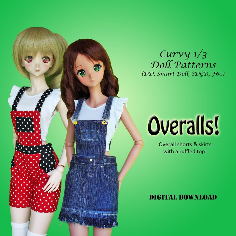Dollfie Dream and BJD 13 Pattern of Halloween set Smart Doll dress and hat in digital PDF format