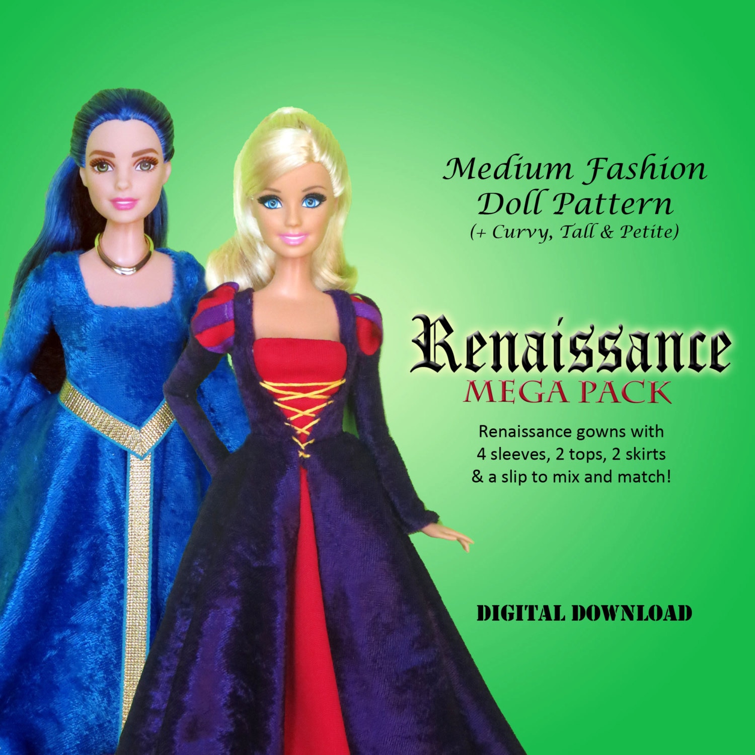 Molde de Roupinhas para Barbie e Ken (impressso ou PDF)