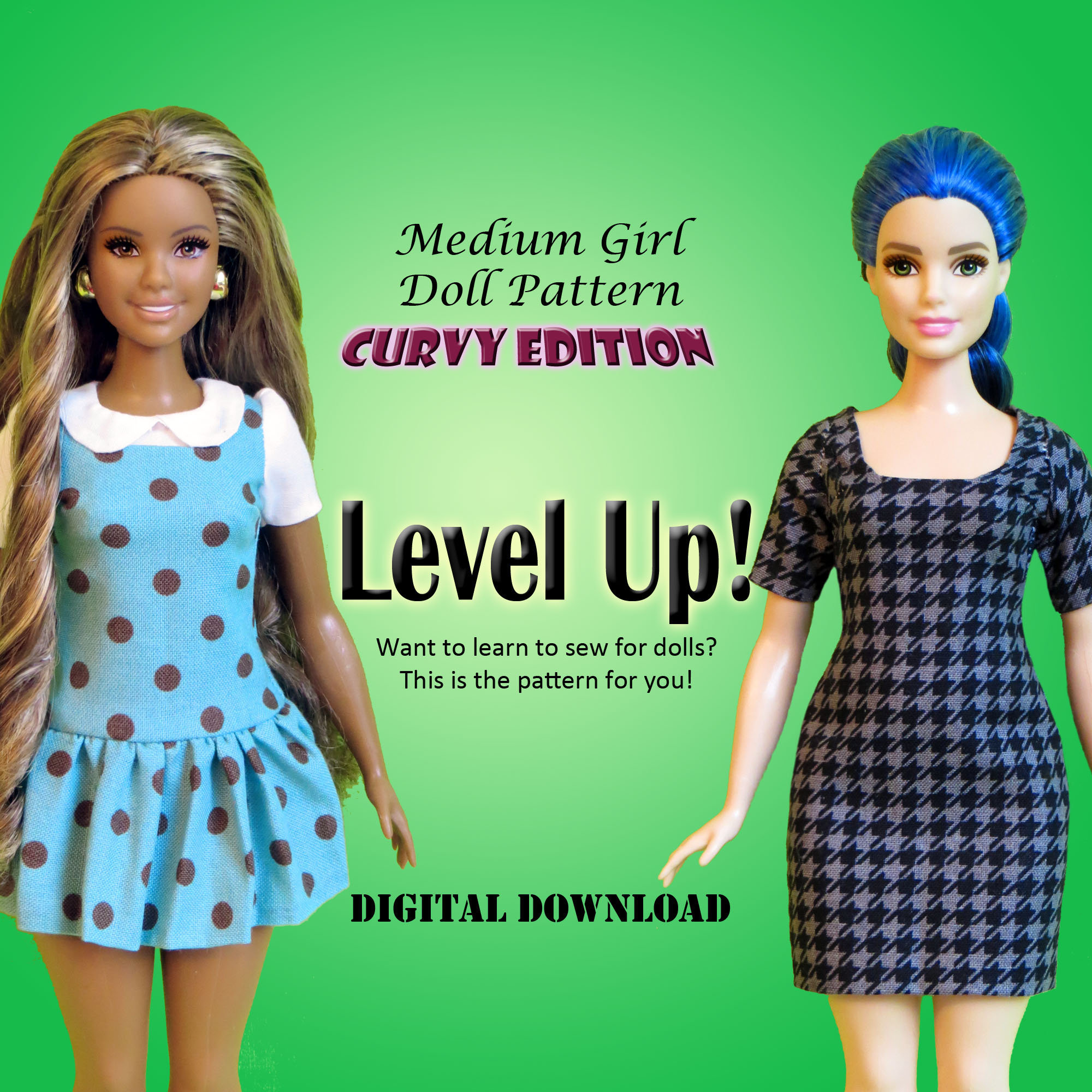 Barbie Curvy Doll Basics and Beyond PDF Sewing Pattern