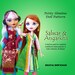 Angarkha Angrakha Salwar Shalwar boho sewing pattern for Petite Slimline Fashion girl dolls DC High Monster Ever After Dal Obitsu Super Hero