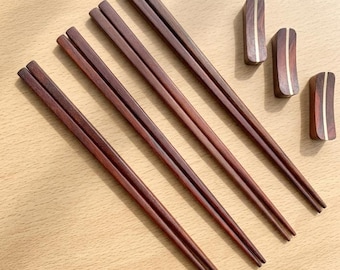 Wooden Chopsticks, Natural Wood Chopsticks, Eco Friendly Kitchen Utensils, Minimalist Tableware Gift