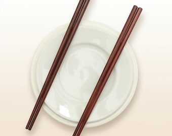 Natural Wood Chopsticks, Reusable Chopsticks, Handmade Style, Minimal Kitchen Utensils, Everyday Dining