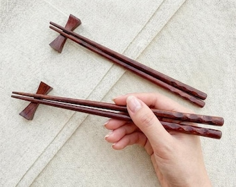 Handmade Wooden Chopsticks, Personalized Wood Chopsticks, Minimalist Tableware Gift, Gift Mom, Her
