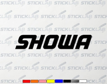 Showa motorcycle tuning racing sticker – suspension style – weatherproof