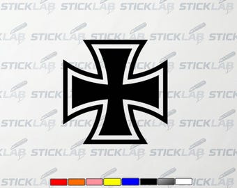Iron Cross sticker, decal, symbol for car, motorcycle, laptop | Made in Germany