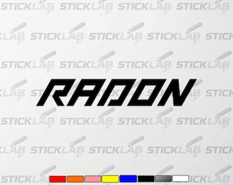 Radon sticker bicycle MTB bike sticker – performance racing style – weatherproof