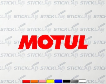 Motul red sticker – motorcycle racing sticker, car helmet tuning vinyl, weatherproof