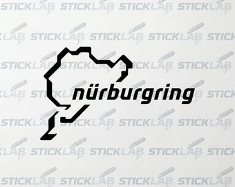 Nürburgring sticker bike sticker track outline racing circuit sticker for car