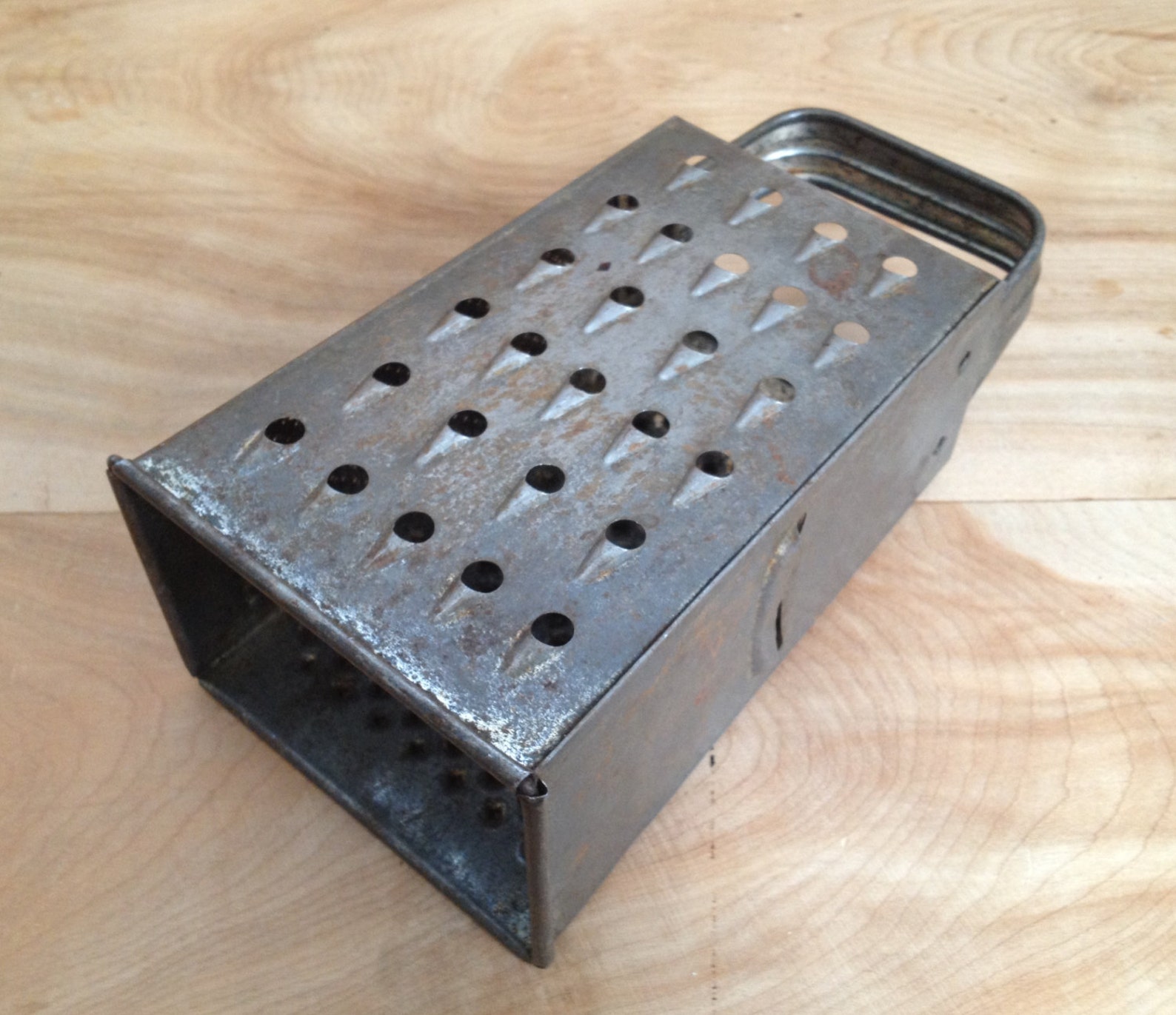 Vintage Cheese Grater Metal Rust Rustic Etsy