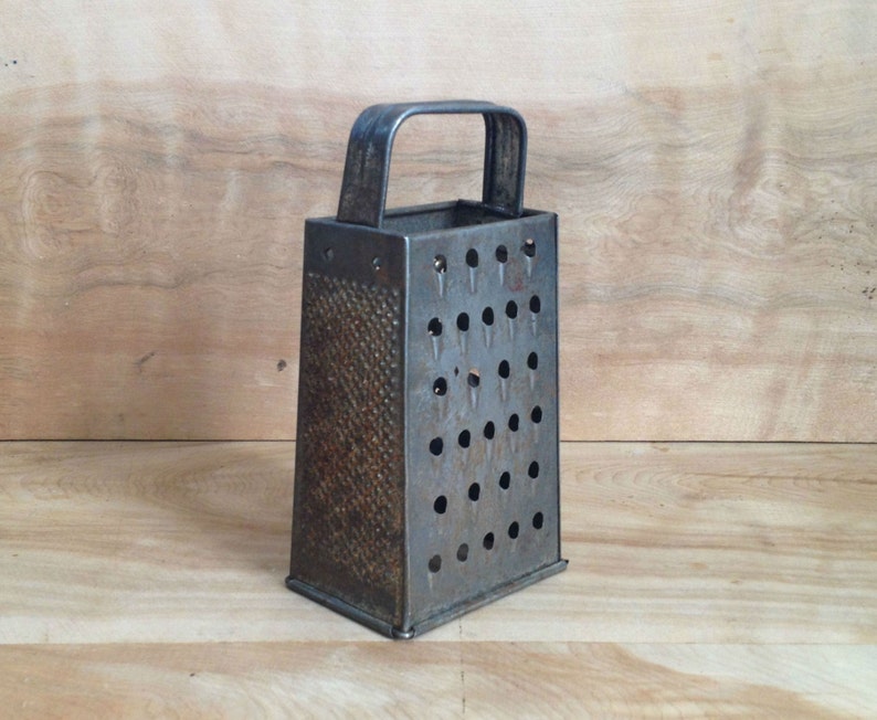 Vintage Cheese Grater Metal Rust Rustic Etsy