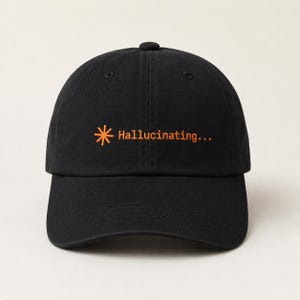 Embroidered Hallucinating Cap | AI Developer Programmer Dad Hat