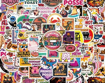 50/100PCS Dungeon Crawler Sticker Pack, Fantasy Stickers, RPG Stickers, Funny Stickers, Adventure Stickers for Laptops, Phones, Desks