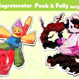 Poob, stojak akrylowy Folly / Roblox regretevator