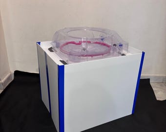 SPINBOX Arena Stand Beyblade FULL WHITE Border Blue