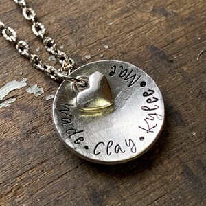 Momma Necklace, Mama Jewelry, Kids Names Necklace, Personalized Gifts for Mom