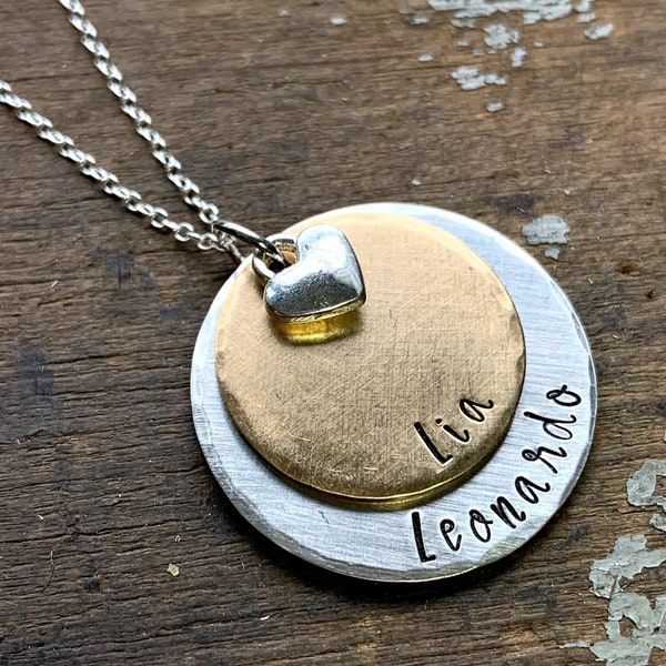 21st Anniversary Gifts for Wife, Mothers Day Gift Idea, Creative Personalized Gifts, Sentimental Gift, Hand Stamped Necklace