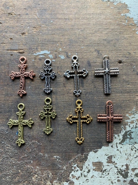 Cross Charm, Charms for Bracelets and Necklaces