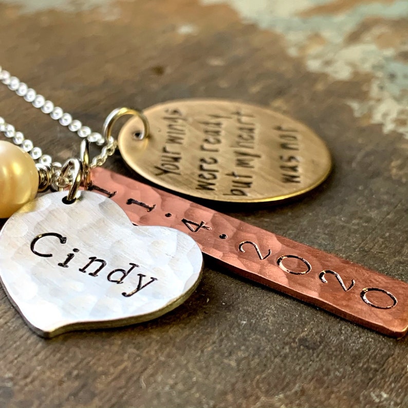 remembrance jewelry inscription
