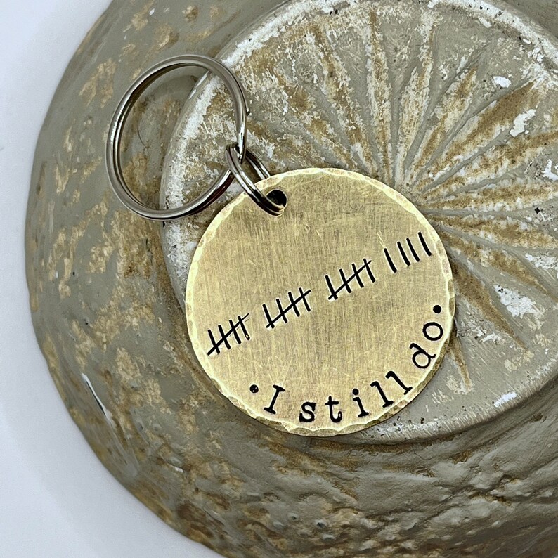 19th Anniversary Gift Bronze Anniversary Tally Marks Etsy