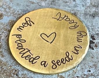 21st Wedding Anniversary, Brass Anniversary, Sentimental Gift for Husband, Personalized Anniversary Pocket Hug, Anniversary Gift