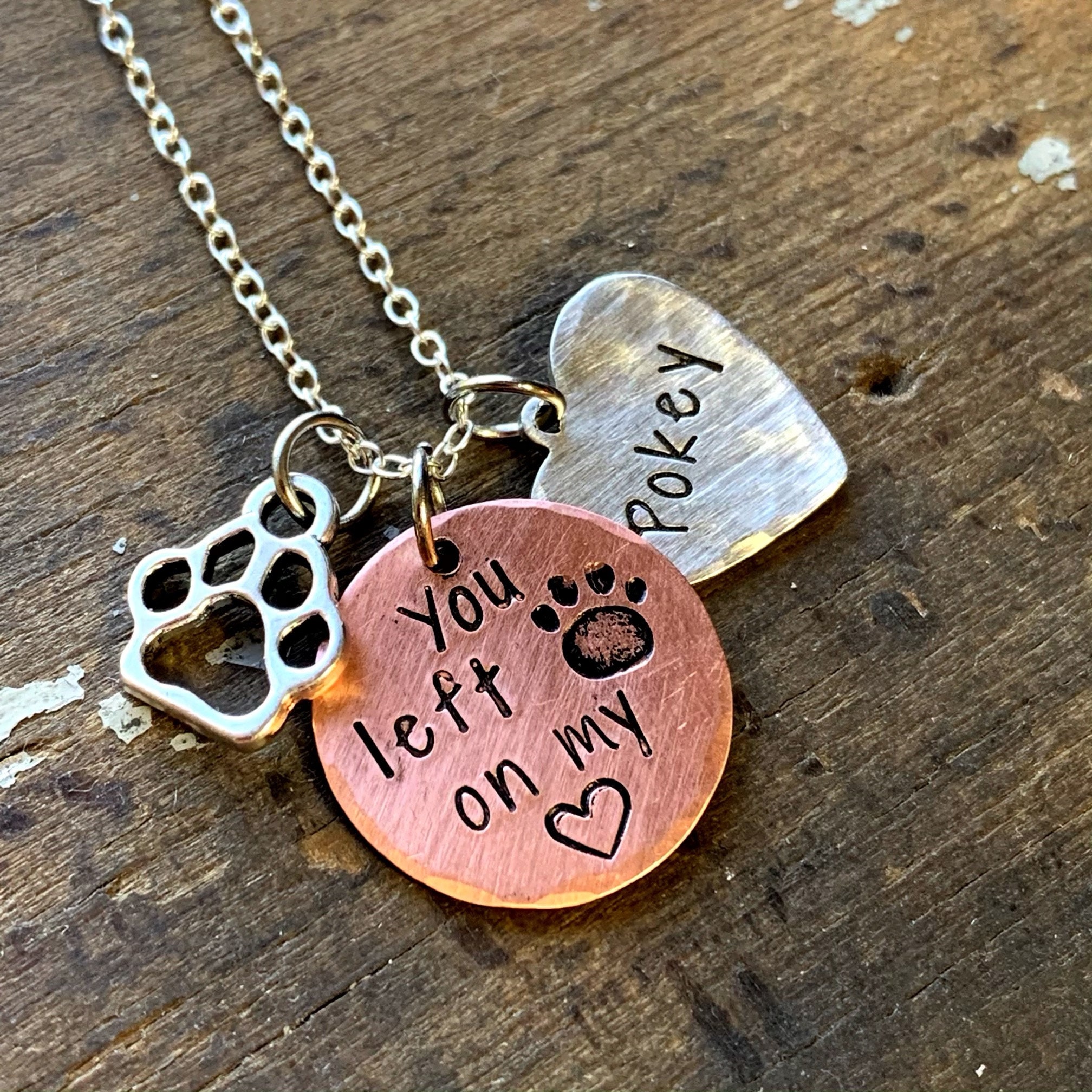 Pet Memorial Jewelry Personalized Pet Loss Gift Dog Memorial Etsy