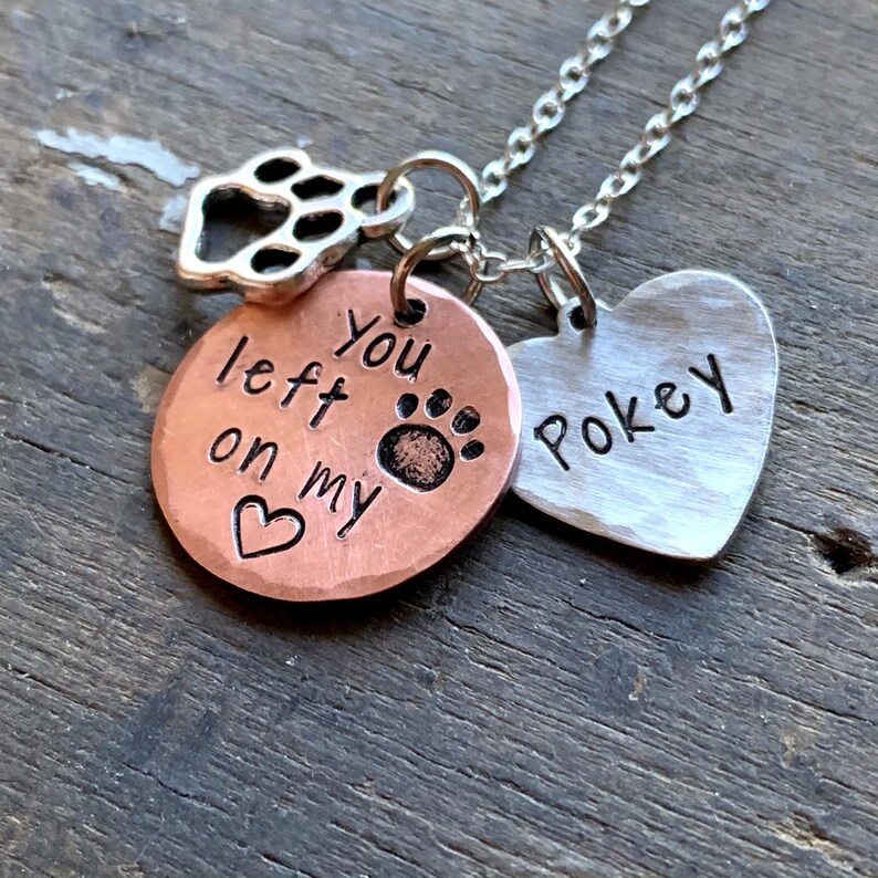 Pet Memorial Jewelry Personalized Pet Loss Gift Dog Memorial Etsy